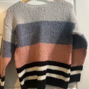 Lucky Brand Multicolor Striped Sweater size small